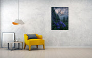 The Pink Flowers Underneath The Secret Castle - Art Print