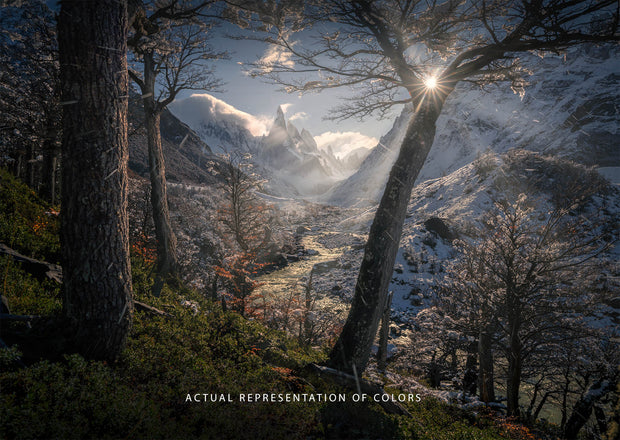 Sun in the Winter Cerro Torre - Art Print